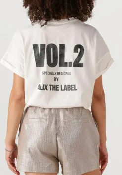 witte alix the label t-shirt ladies knitted photoprint t-shirt