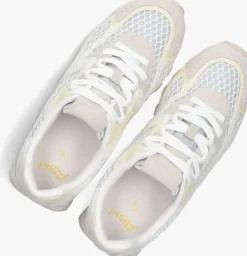 witte ash lage sneakers kabuki