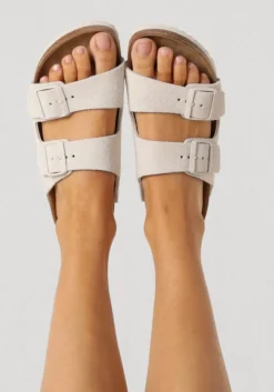 witte birkenstock slippers arizona dames