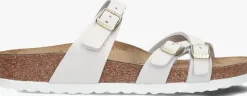 witte birkenstock slippers franca