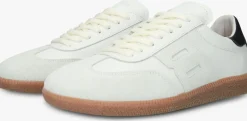 witte blackstone lage sneakers lime wren dames
