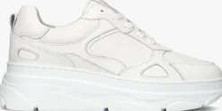 witte blasz lage sneakers jana-09