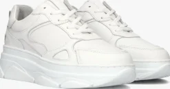 witte blasz lage sneakers jana-09