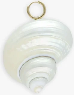 witte bonnie studios bedels big shell pendant