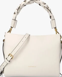 witte coccinelle schoudertas boheme grana double