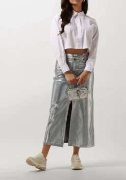 witte co'couture blouses cotton crisp cropped shirt