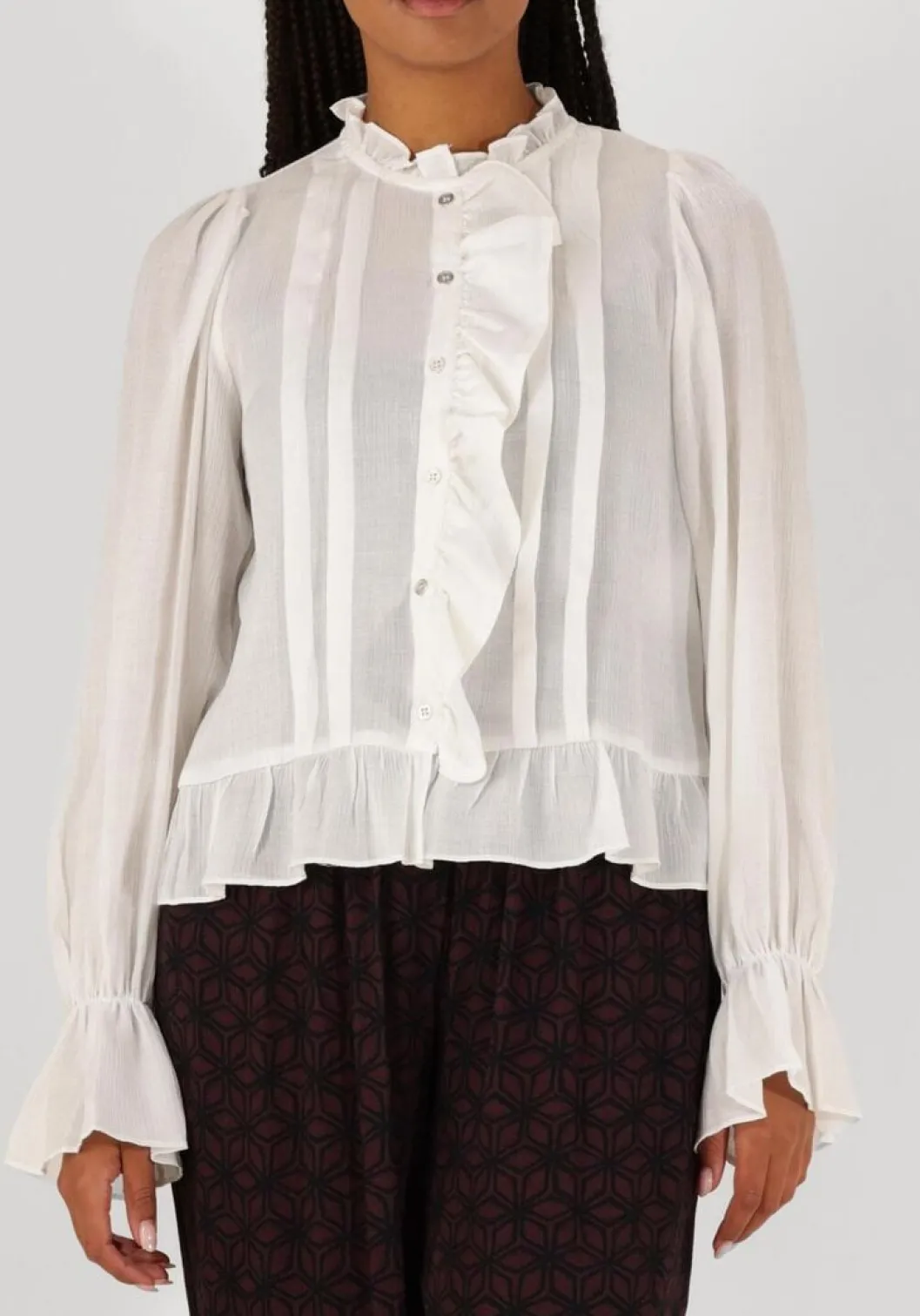 witte co'couture blouses melina frill shirt