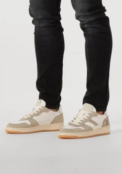 witte d.a.t.e lage sneakers court 2.0 vintage