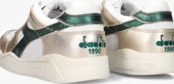 witte diadora heritage lage sneakers b.560 metal mix wn