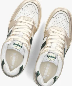 witte diadora heritage lage sneakers b.560 metal mix wn