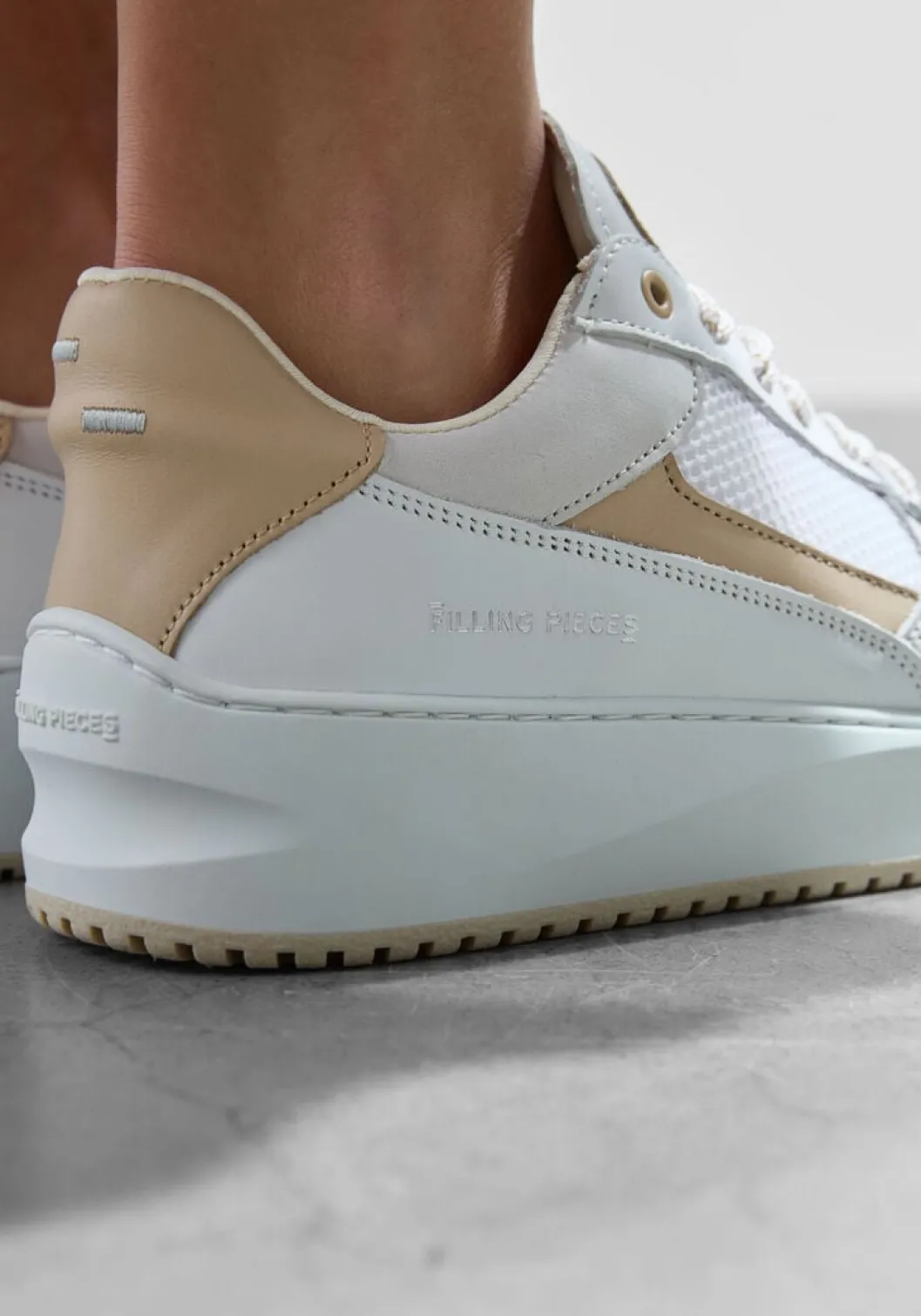 witte filling pieces lage sneakers avenue mix