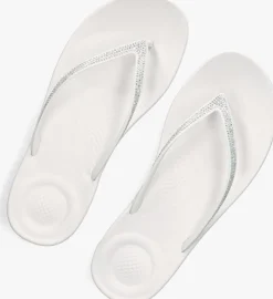 witte fitflop teenslippers iqushion sparkle