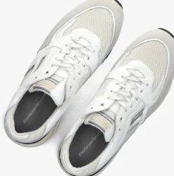 witte floris van bommel lage sneakers sfm-10154 de treener