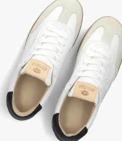 witte fred de la bretoniere lage sneakers pearl sign