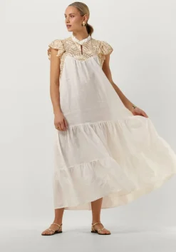 witte greek archaic kori maxi jurk 230089