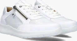 witte hartjes lage sneakers rap