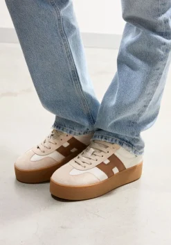 witte hogan lage sneakers h681 allacciato h