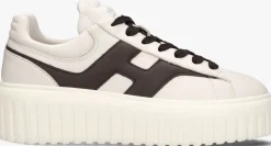 witte hogan lage sneakers h-stripes h spezzata