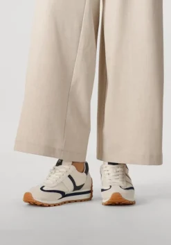 witte lauren ralph lauren lage sneakers dani low top lace