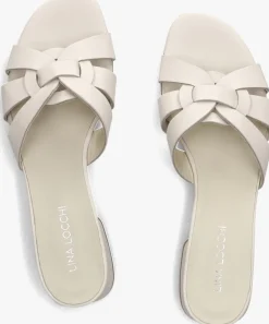 witte lina locchi slippers led knoop slipper