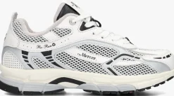 witte mercer amsterdam lage sneakers the re-run white/silver