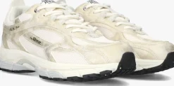 witte mercer amsterdam lage sneakers the re-run metallic