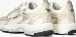 witte mercer amsterdam lage sneakers the re-run metallic