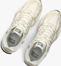 witte mercer amsterdam lage sneakers the re-run metallic