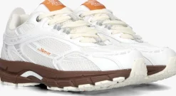 witte mercer amsterdam lage sneakers the re-run grape