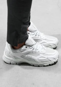 witte mercer amsterdam lage sneakers met combi sneaker