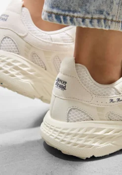 witte mercer amsterdam lage sneakers the re-run max suede