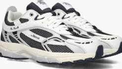 witte mercer amsterdam lage sneakers the re-run white silver