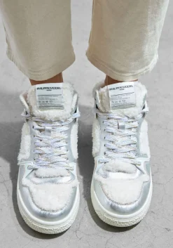 witte philippe model hoge sneakers la grande mid woman