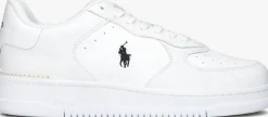 witte polo ralph lauren lage sneakers masters court low top