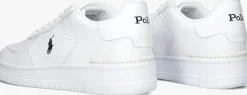 witte polo ralph lauren lage sneakers masters court low top