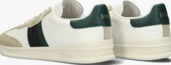 witte polo ralph lauren lage sneakers heritage aera