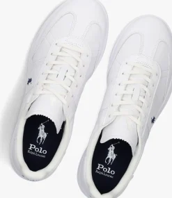 witte polo ralph lauren lage sneakers hrt aera pp low top lace