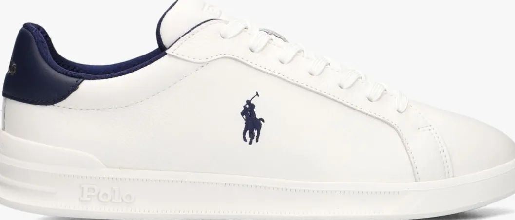 witte polo ralph lauren lage sneakers heritage court ii