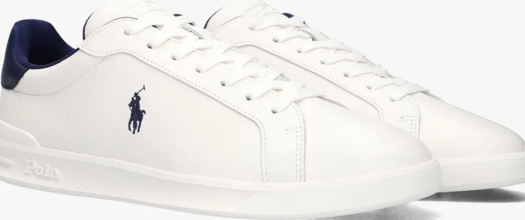 witte polo ralph lauren lage sneakers heritage court ii