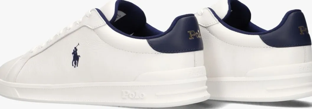witte polo ralph lauren lage sneakers heritage court ii