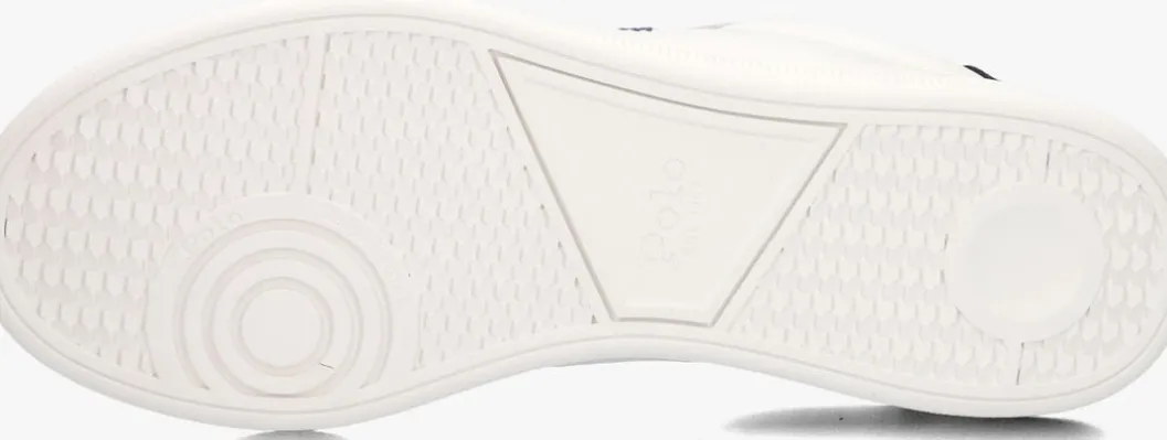 witte polo ralph lauren lage sneakers heritage court ii