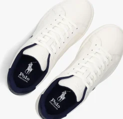 witte polo ralph lauren lage sneakers heritage court ii