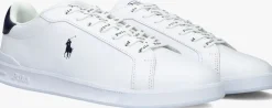 witte polo ralph lauren lage sneakers hrt court ii