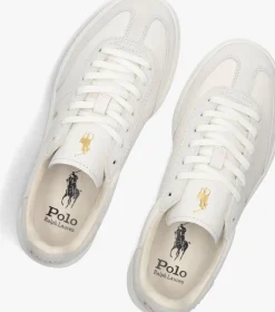 witte polo ralph lauren lage sneakers bedford pp sneakers low top lace d