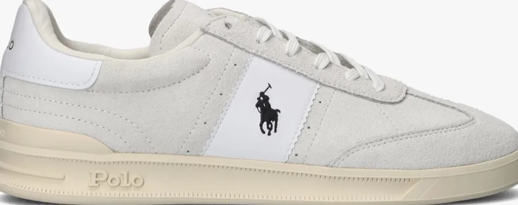 witte polo ralph lauren lage sneakers hrt aera pp low top lace