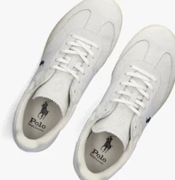 witte polo ralph lauren lage sneakers hrt aera pp low top lace