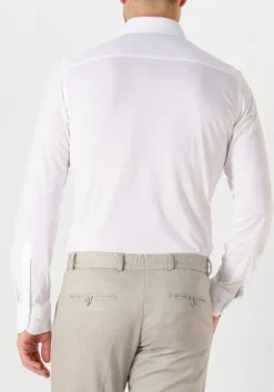 witte profuomo klassiek overhemd shirt x-cutaway japanese knitted