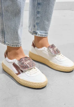 witte puraai lage sneakers 4.05 polly tab