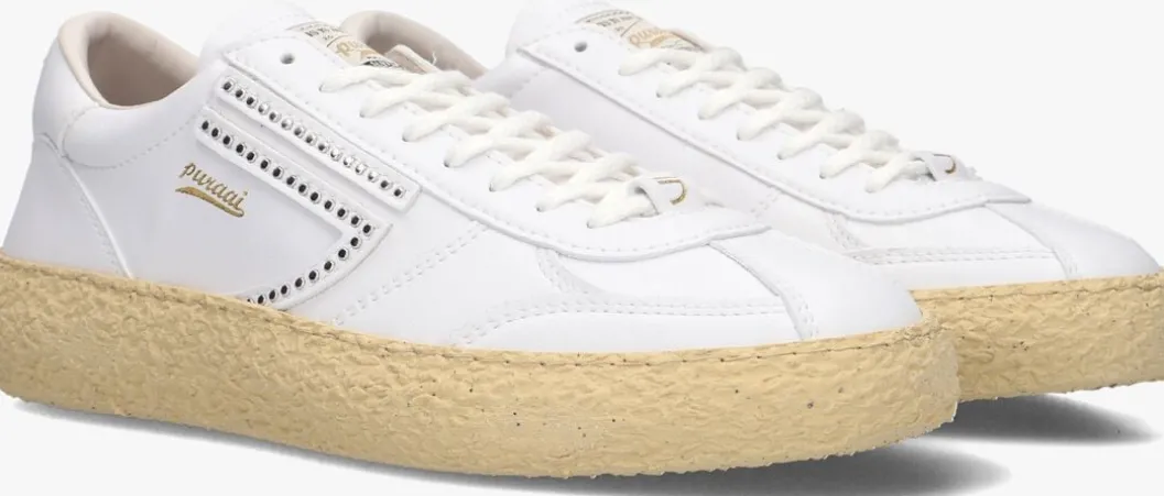 witte puraai lage sneakers 1.01 stud