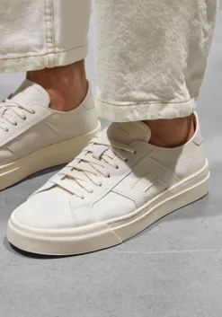 witte santoni lage sneakers dbs